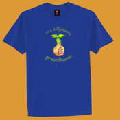 Mens DARK t-shirt (Green text)